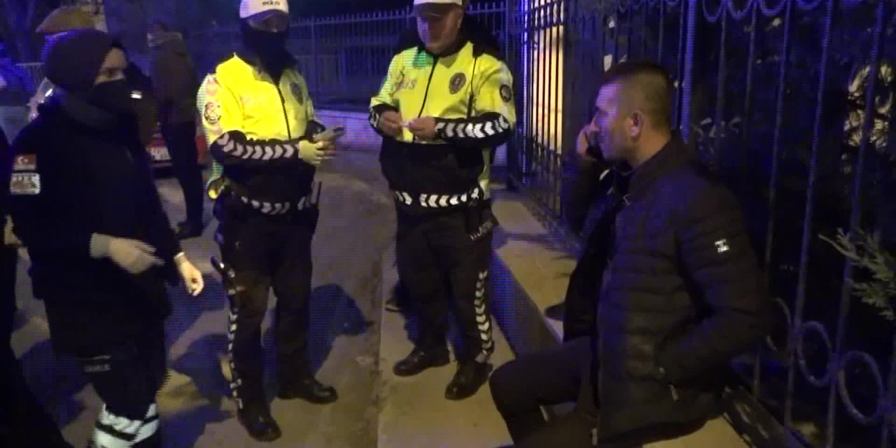 Edirne'de alkollü sürücü yaptığı kazayı, polisten öğrendi