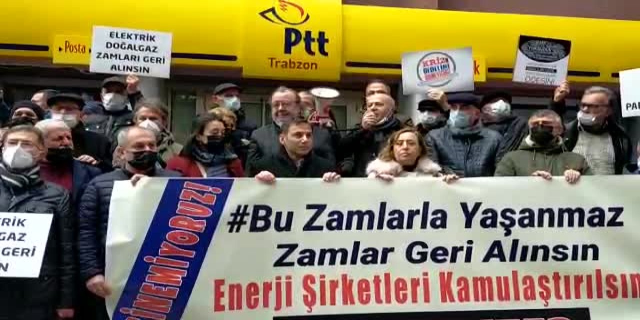 Trabzon'da zam protestosu: "Faturaları ödeyemiyoruz, kış günü ısınamıyoruz"