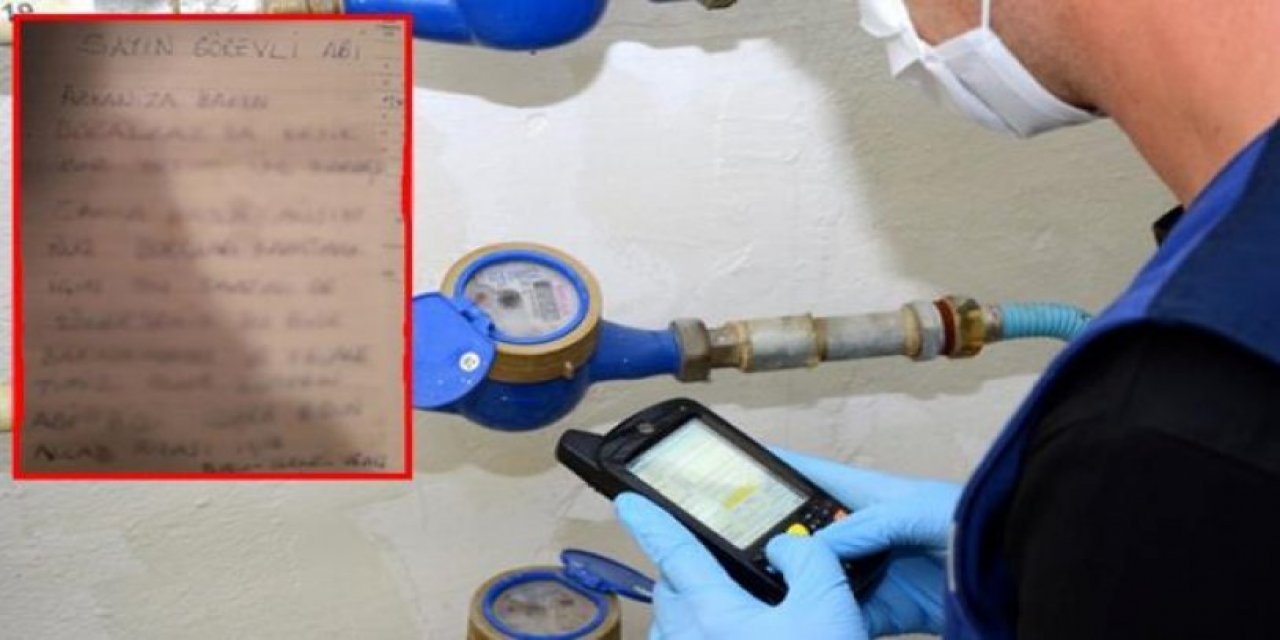 Sosyal medyanın gündemine oturdu: İşte üç yetim kardeşin sayaç görevlisine bıraktığı not