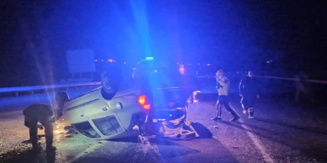 Takla atan otomobildeki çocuk hayatını kaybetti