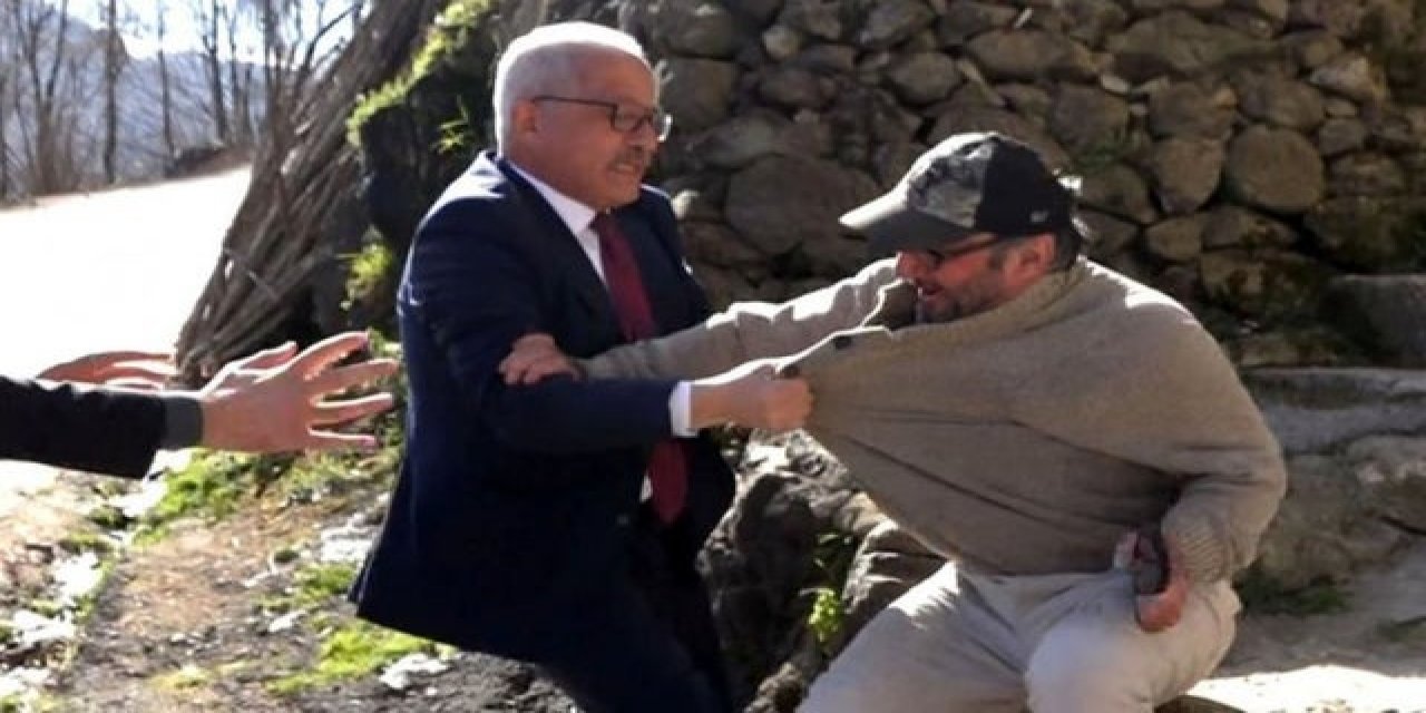 AKP'li belediye başkanından skandal hareket: Heyelanı basına haber veren yurttaşa saldırdı!