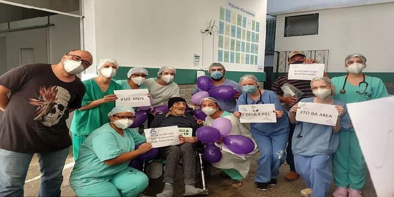 Brezilya’da 9 aylıkken İspanyol gribini yenen 102 yaşındaki adam koronavirüse meydan okudu 