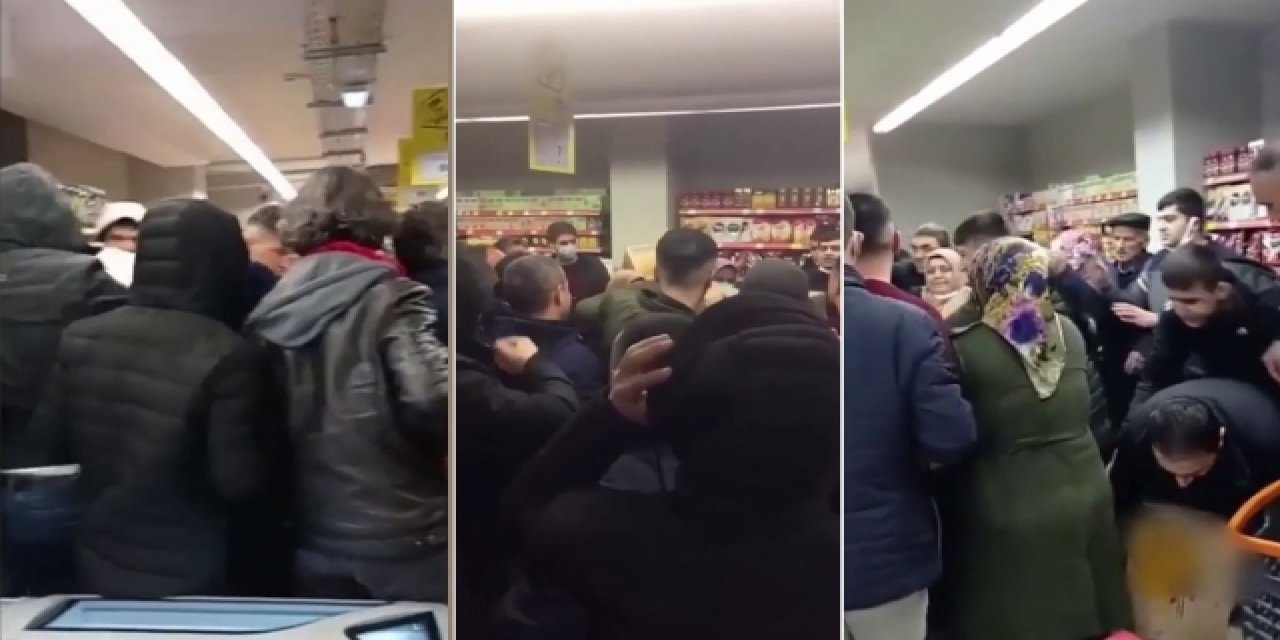 Siirt'te markette ucuz ayçiçek yağı izdihamı