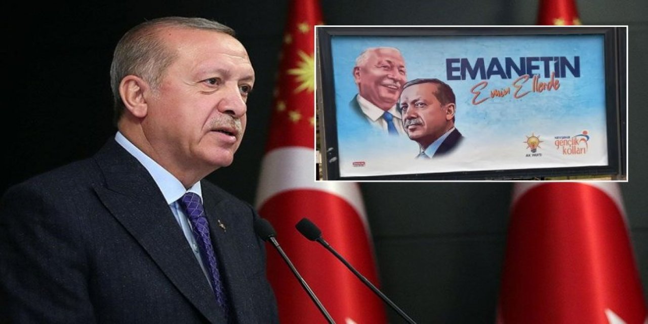 AKP'nin Erbakan ve Erdoğan afişine Saadet'ten tepki: Ne hallere düştüler, Allah akıl fikir versin