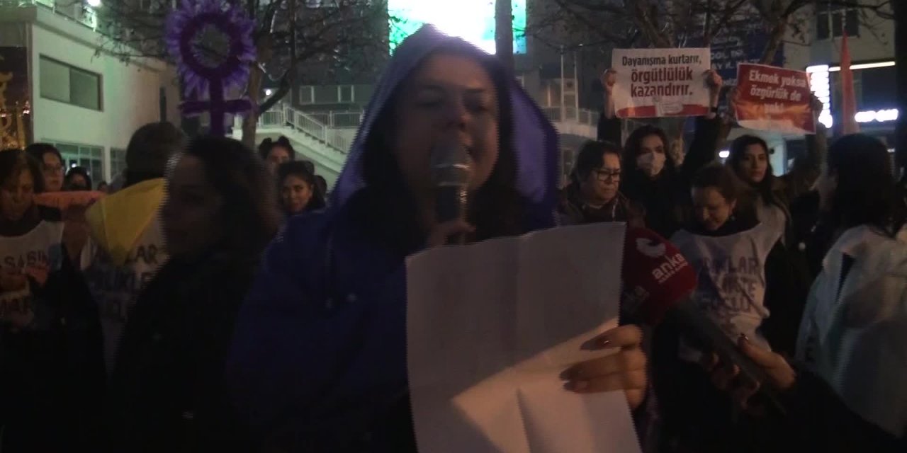 DENİZLİ’DEKİ KADINLARDAN 8 MART YÜRÜYÜŞÜ