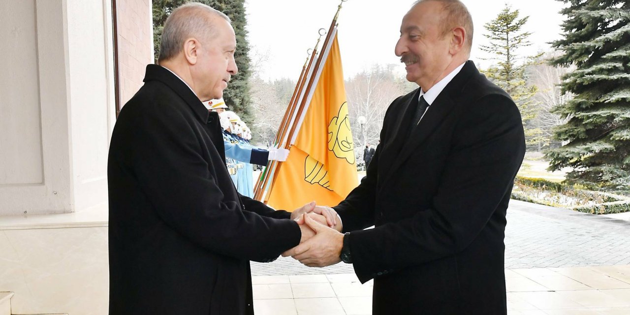 CUMHURBAŞKANI ERDOĞAN, AZERBAYCAN CUMHURBAŞKANI ALİYEV İLE GÖRÜŞTÜ