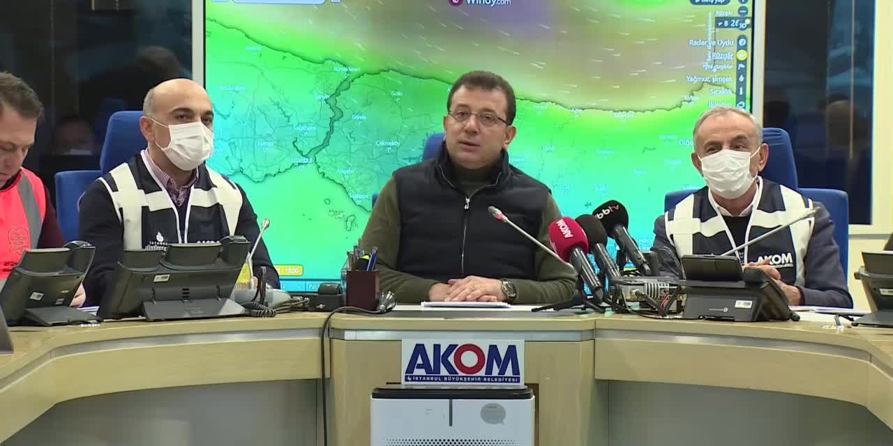 İMAMOĞLU: YOĞUN KAR YAĞIŞI İSTANBUL'UN TAMAMINDA ETKİLİ OLACAK