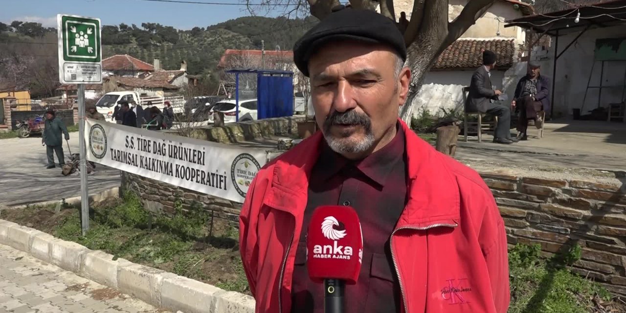 Tire köylüsü ve çevrecilerden 'Zeytinime dokunma' eylemi