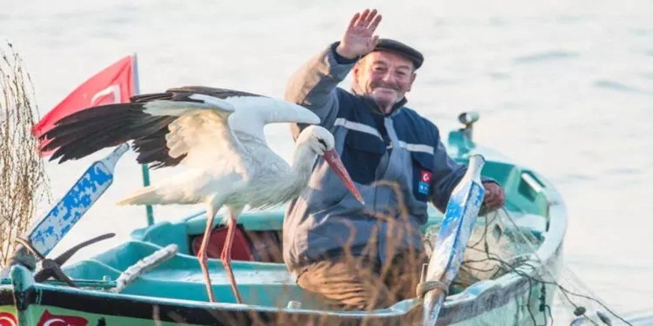 Yaren leylek 'suçüstü' yakalandı