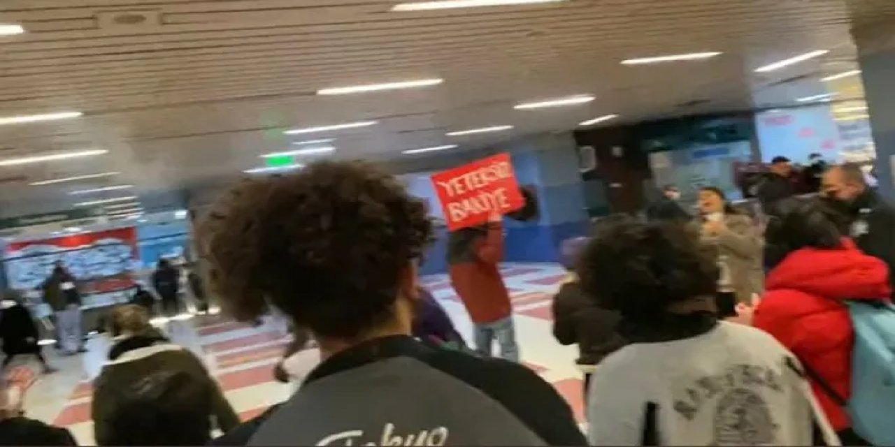 Ankara’da öğrencilerden ulaşım zammı protestosu