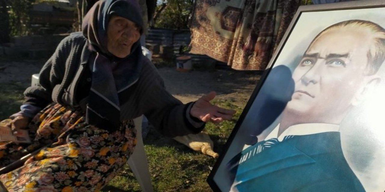 120 yaşındaki Fatma Nine'nin içimizi yakan konuşması: 'Atatürk'e param olmadığını söyledim!'