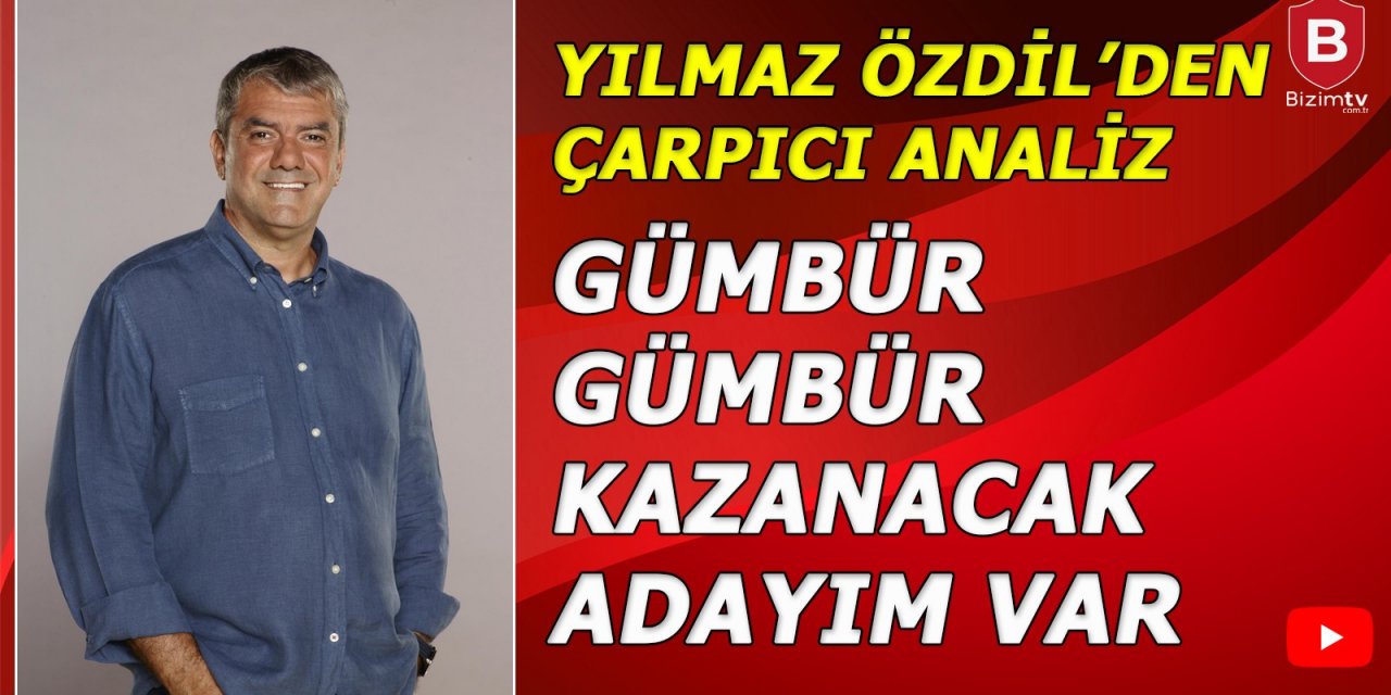Bizim TV'de Yılmaz Özdil klasiği: Gümbür gümbür kazanacak adayım var