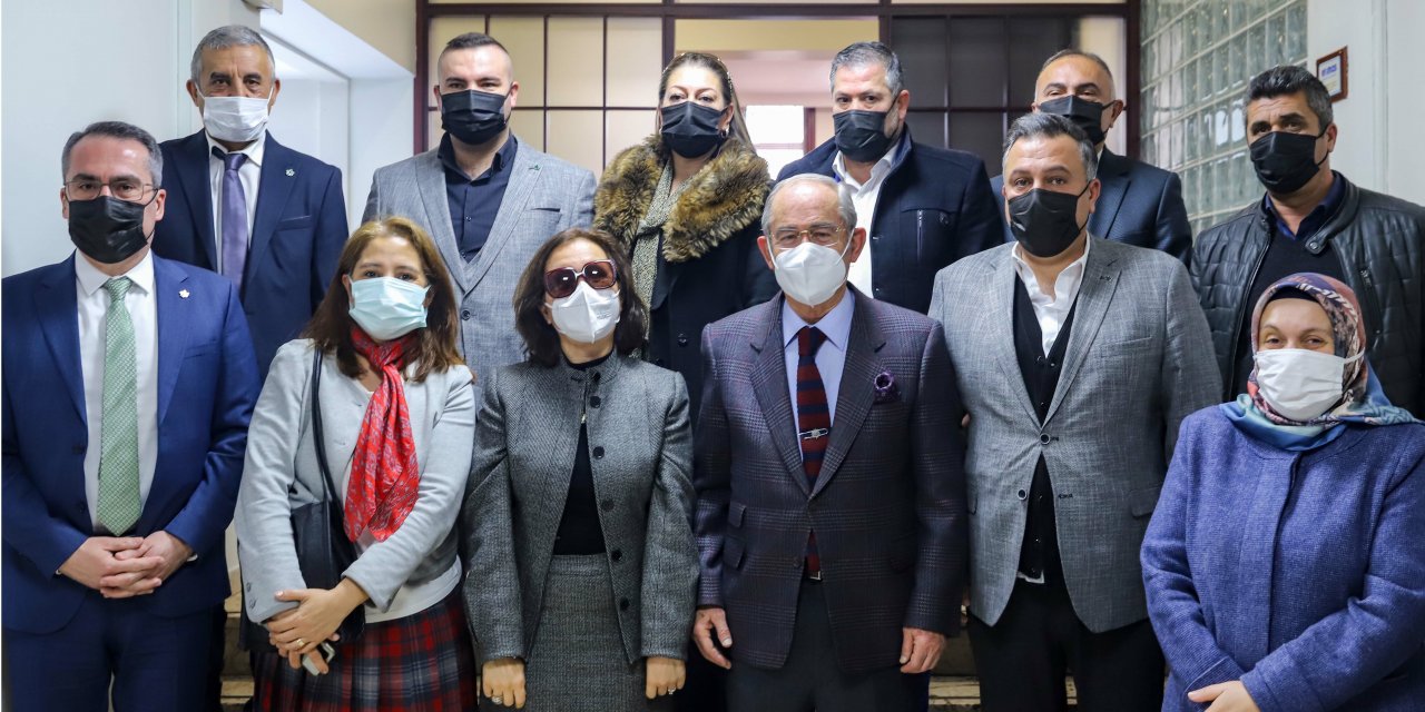 Gelecek Partisi'nden Yılmaz Büyükerşen'e ziyaret