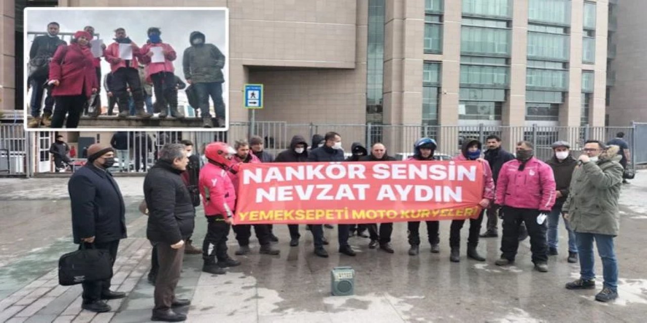 Yemeksepeti işçilerinden, Nevzat Aydın'a suç duyurusu