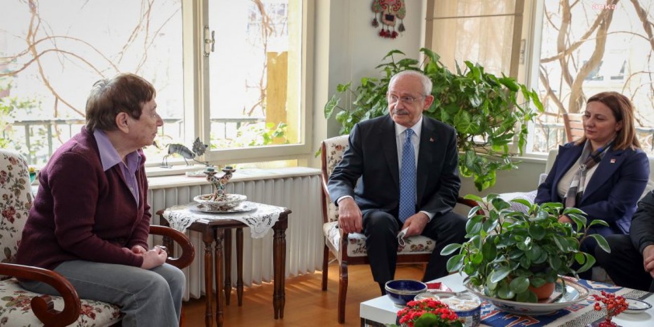 Kılıçdaroğlu'ndan Aydın Engin’in eşi Oya Baydar'a taziye ziyareti
