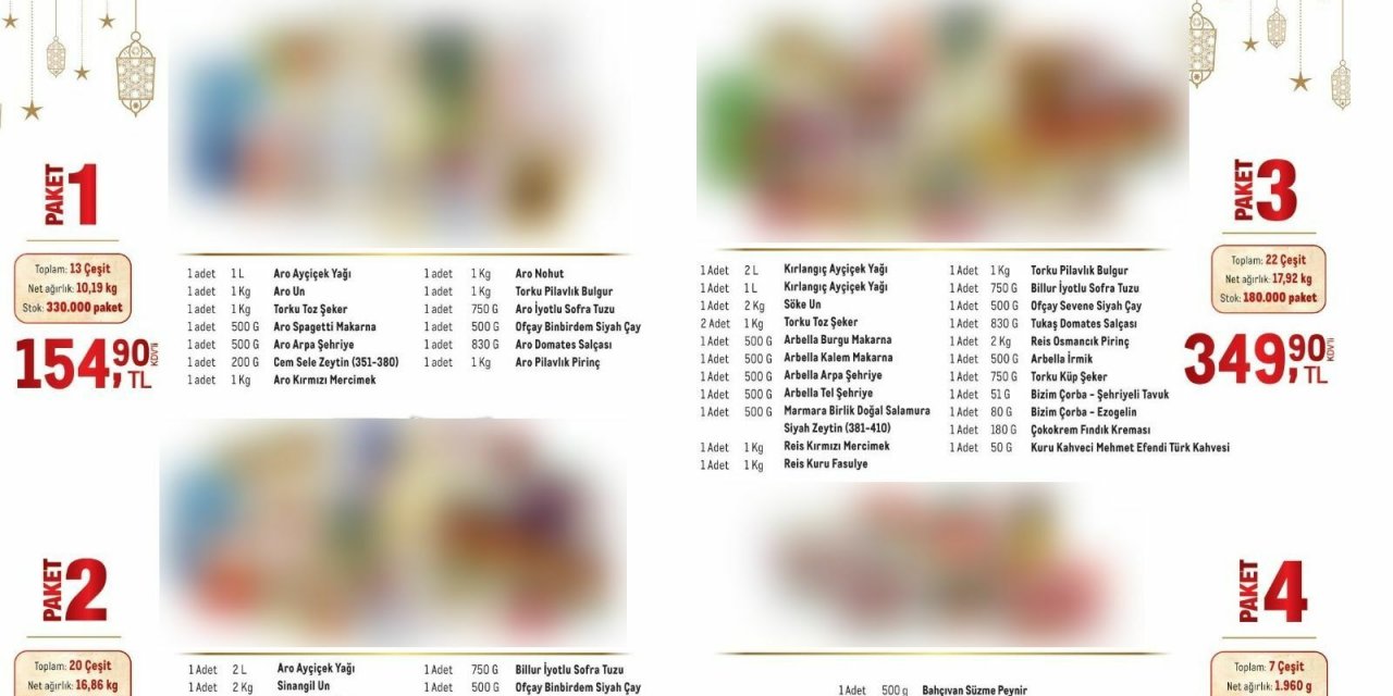 Özkan Yalım ramazan kolilerinin son 3 yıldaki fiyat artışlarını hesapladı