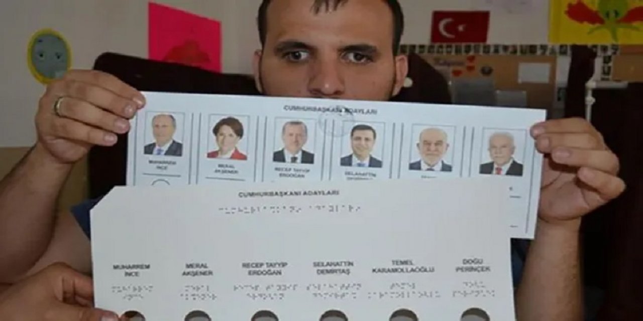 Oy pusulalarında yeni düzenleme: Görme engelliler için harekete geçildi