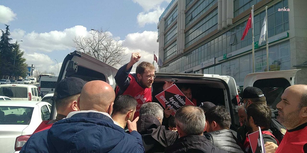 Eylem yapmak isteyen EnerjiSA işçileri gözaltına alındı