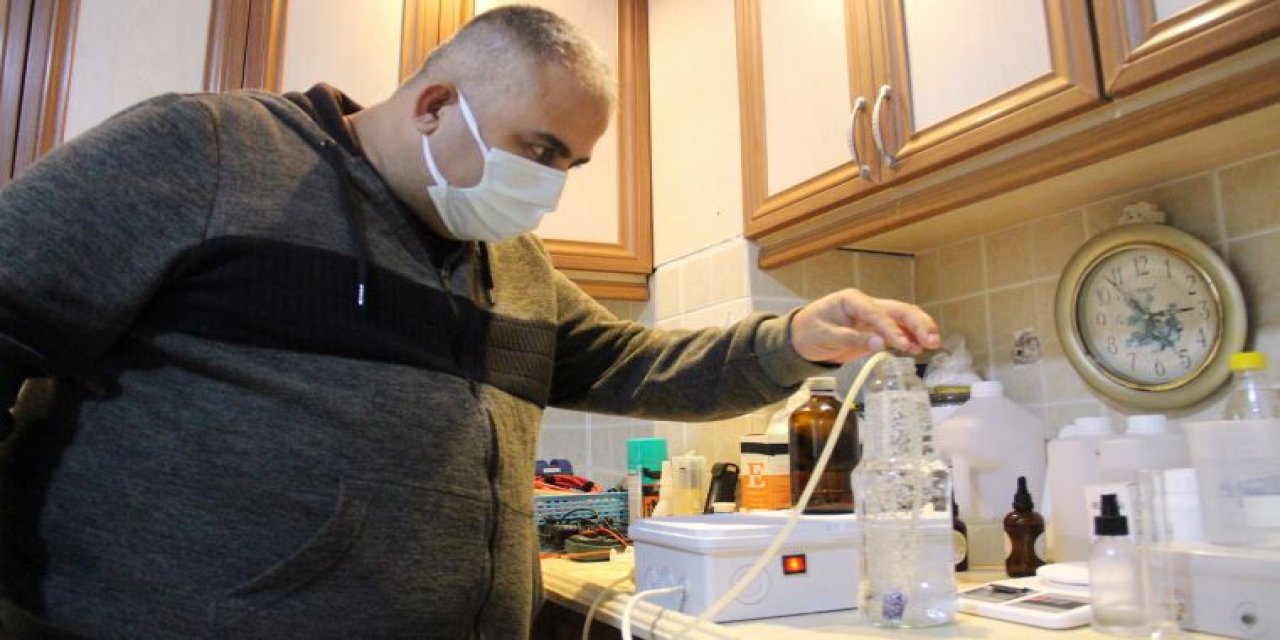 Türkiye bu adamı konuşuyor... Evini laboratuvara çevirdi, koronavirüse savaş açtı!