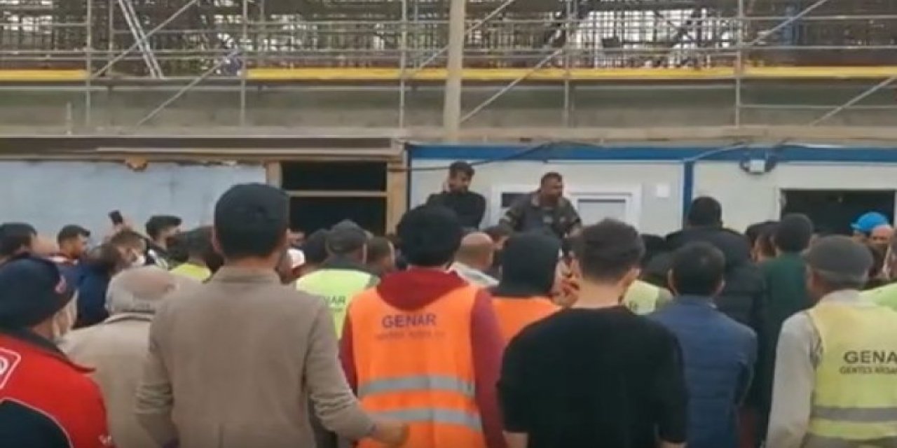 Akkuyu Nükleer inşaatında 3 aydır maaş alamayan işçilerin direnişi sürüyor