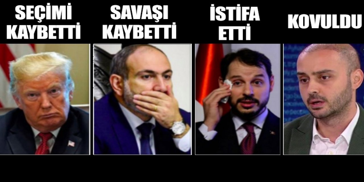 Zafer Arapkirli'nin ilginç paylaşımı, Donald Trump, Nikol Paşinyan,  Berat Albayrak ,Selman Öğüt