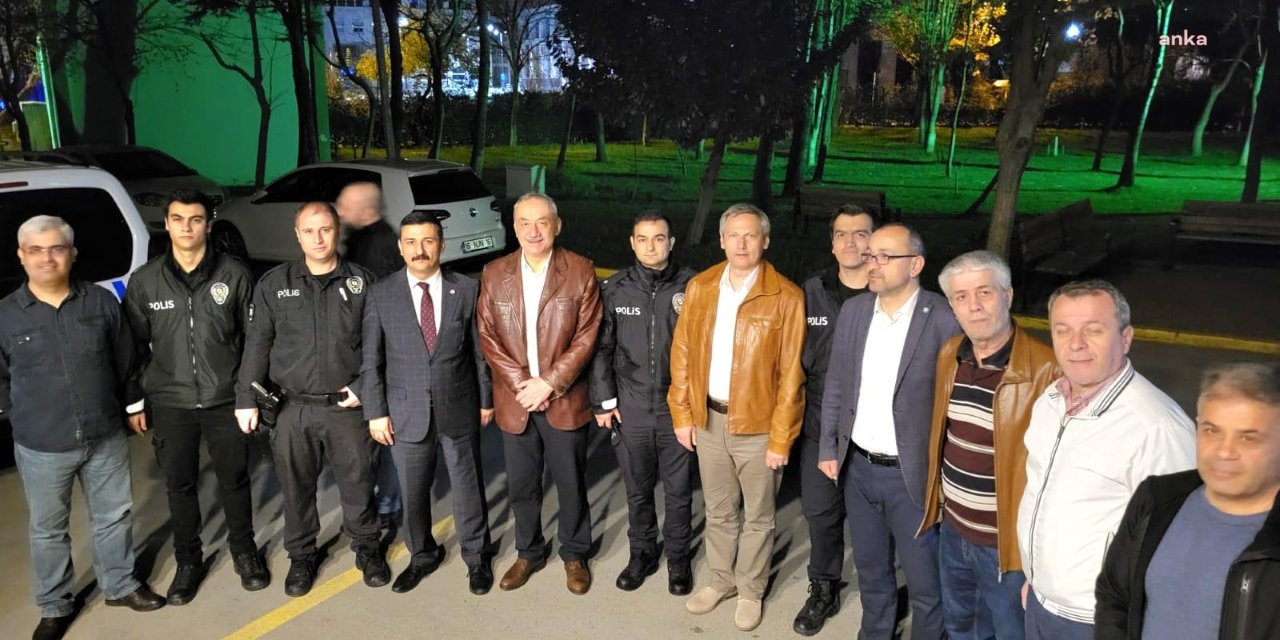 İsmail Tatlıoğlu polisleri sahur vakti karakolda ziyaret etti