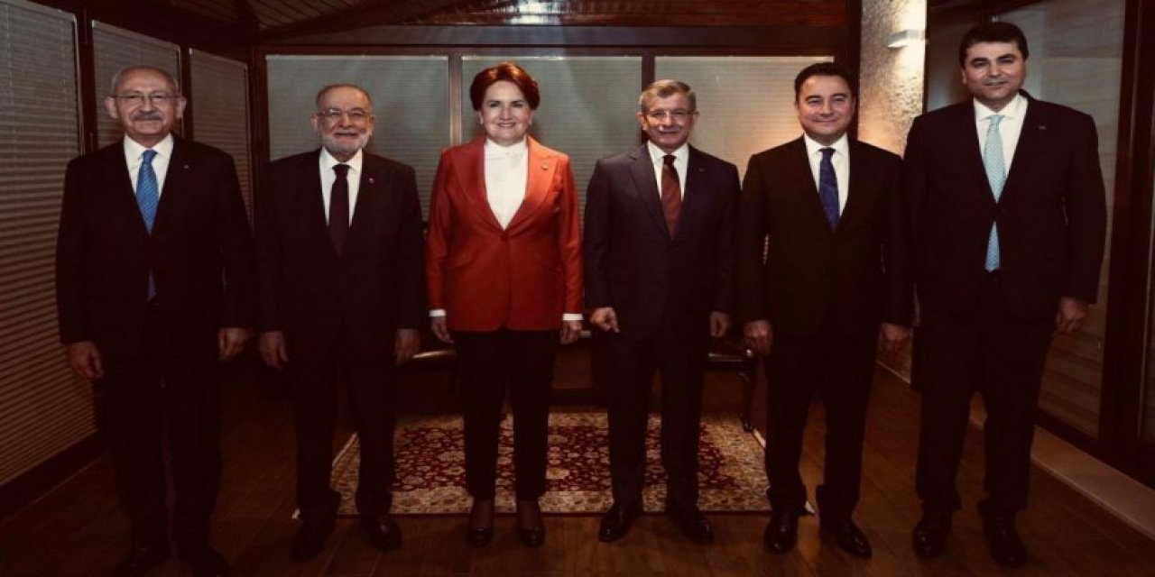 Altı muhalefet lideri anlaştı: Cumhurbaşkanı adayının açıklanacağı tarih belli oldu