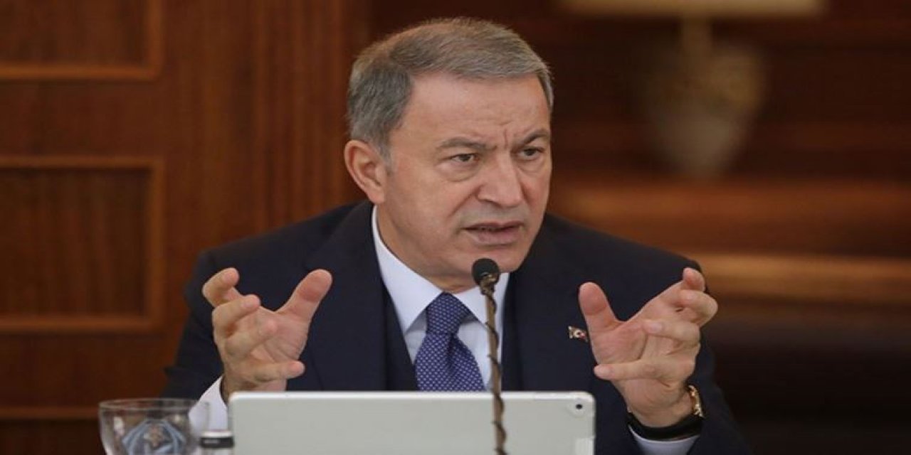 Milli Savunma Bakanı Akar, gazetecilerin sorularını yanıtladı: 'Mayın' ve 'mektup' açıklaması