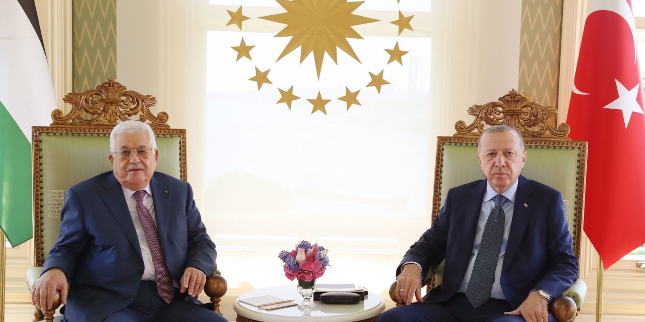 ERDOĞAN, FİLİSTİN DEVLET BAŞKANI ABBAS İLE TELEFONDA GÖRÜŞTÜ