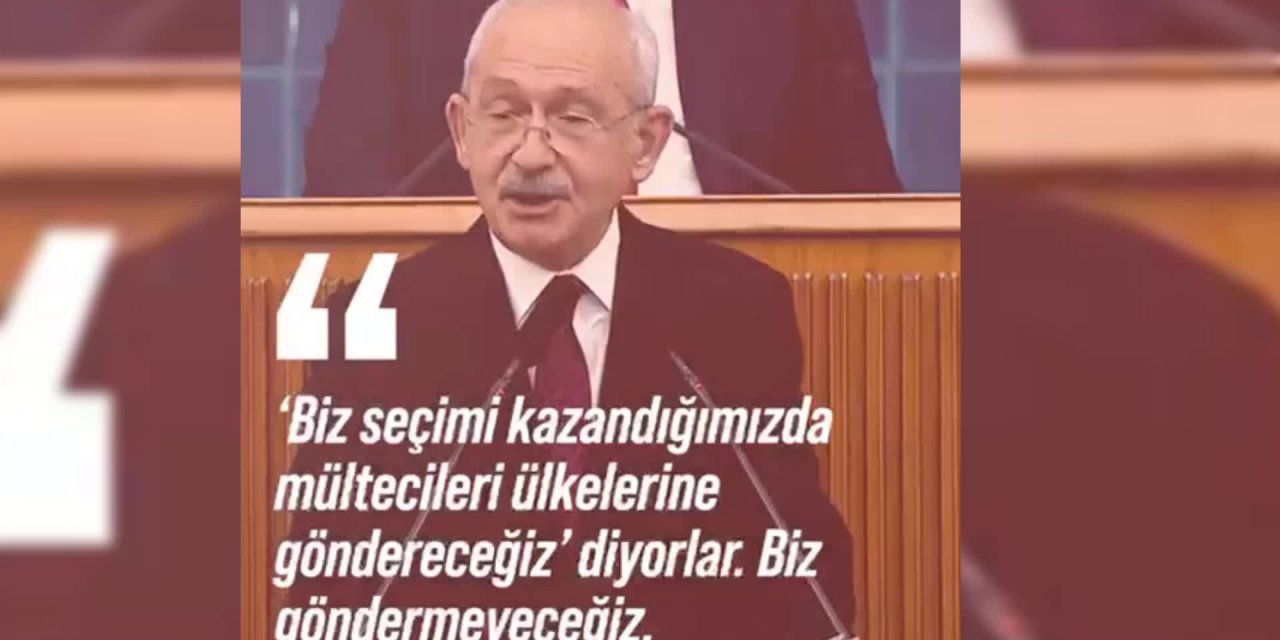 KILIÇDAROĞLU: “BUNLAR GİBİ RÜZGÂRA GÖRE DÖNMEYECEĞİZ, BAKANLARI GİBİ FOTOROMANA DÖNÜŞMEYECEĞİZ. IRKÇILIK DA YAPMAYACAĞIZ, BU NECİP MİLLETE O KARA LEKEYİ SÜRMEYECEĞİZ”