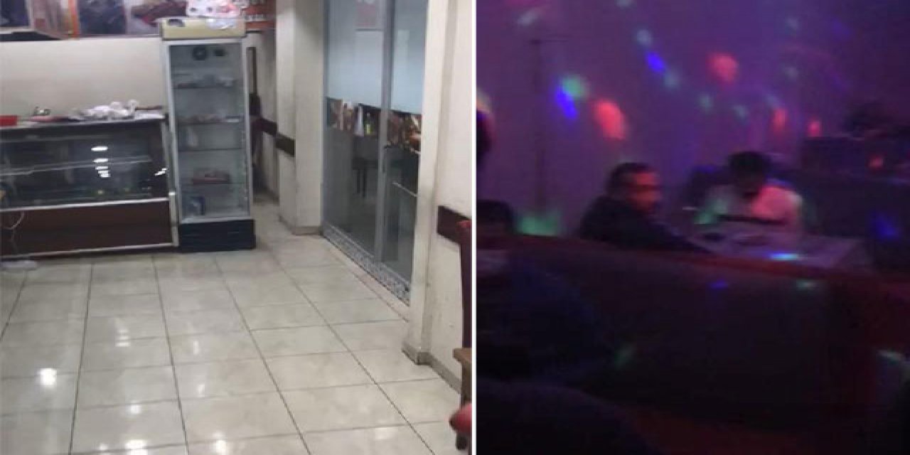 Polisler bile şaşkına döndü! Kokoreççinin içinden gece kulübü çıktı!