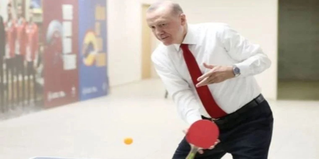 Erdoğan'ın masa tenisindeki raket tutuşu, NFT'ye dönüştürüldü