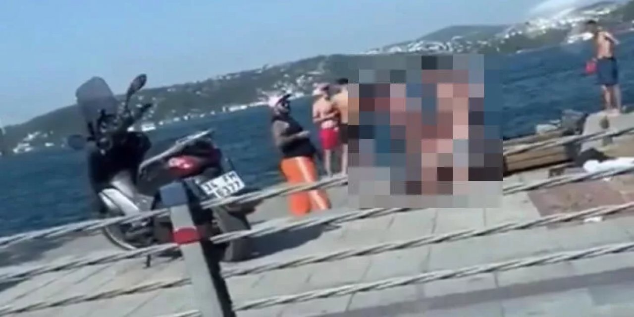 İstanbul Bebek sahilinde şoke eden görüntü: Herkesin içinde cinsel ilişkiye girdiler!