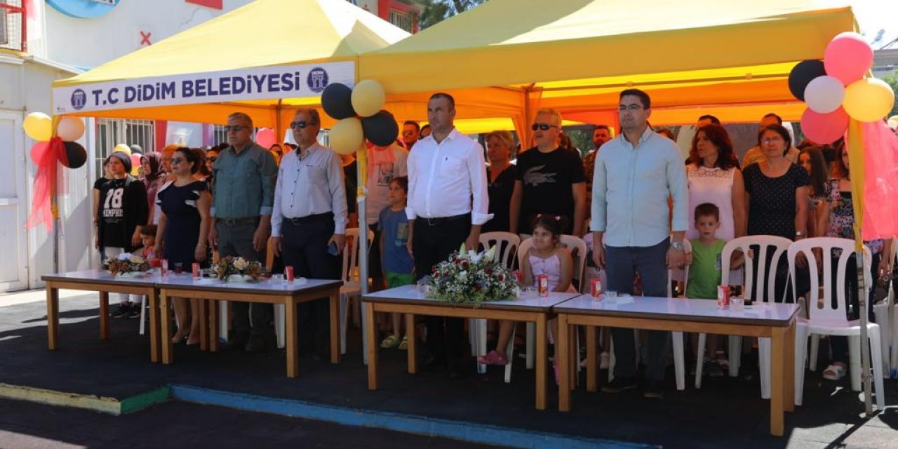 Didim Belediyesi Kreşi'nin başarılı öğrencileri karnelerini aldı