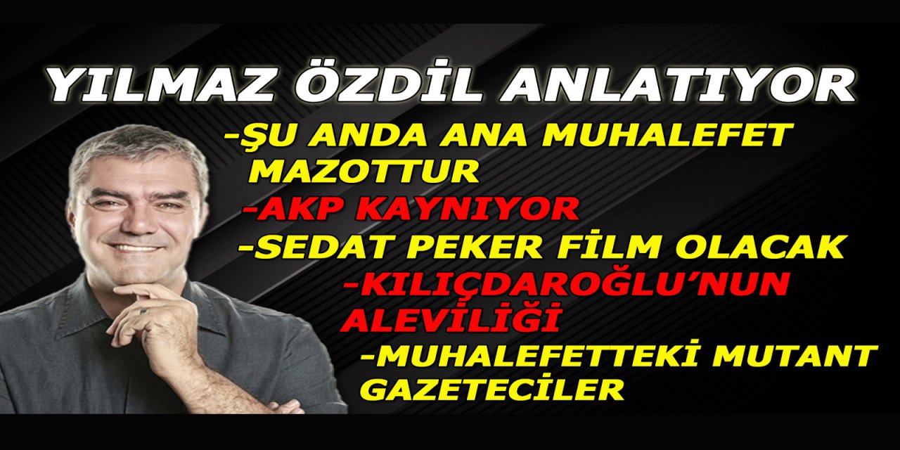 Yılmaz Özdil: Sedat Peker’in hayat öyküsü film olacak, hakkında dizi yapılacak, kitaplar yazılacak. Çünkü dünyada örneği yok