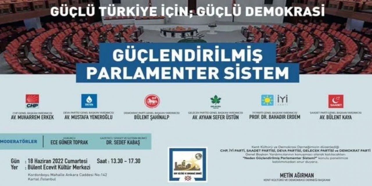 Altılı Masa’nın önerdiği yeni sistem STK temsilcilerine anlatılacak