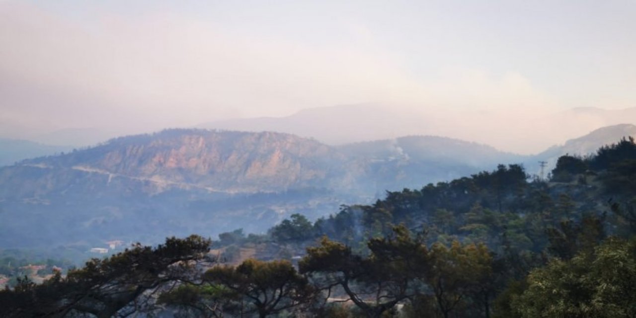 Datça 19 saattir yanıyor: Havadan müdahale tekrar başladı