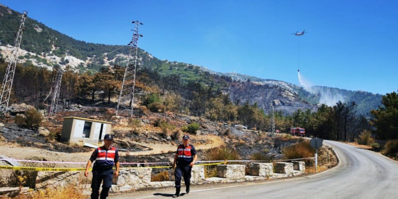 Datça yangınının çıktığı trafoda inceleme