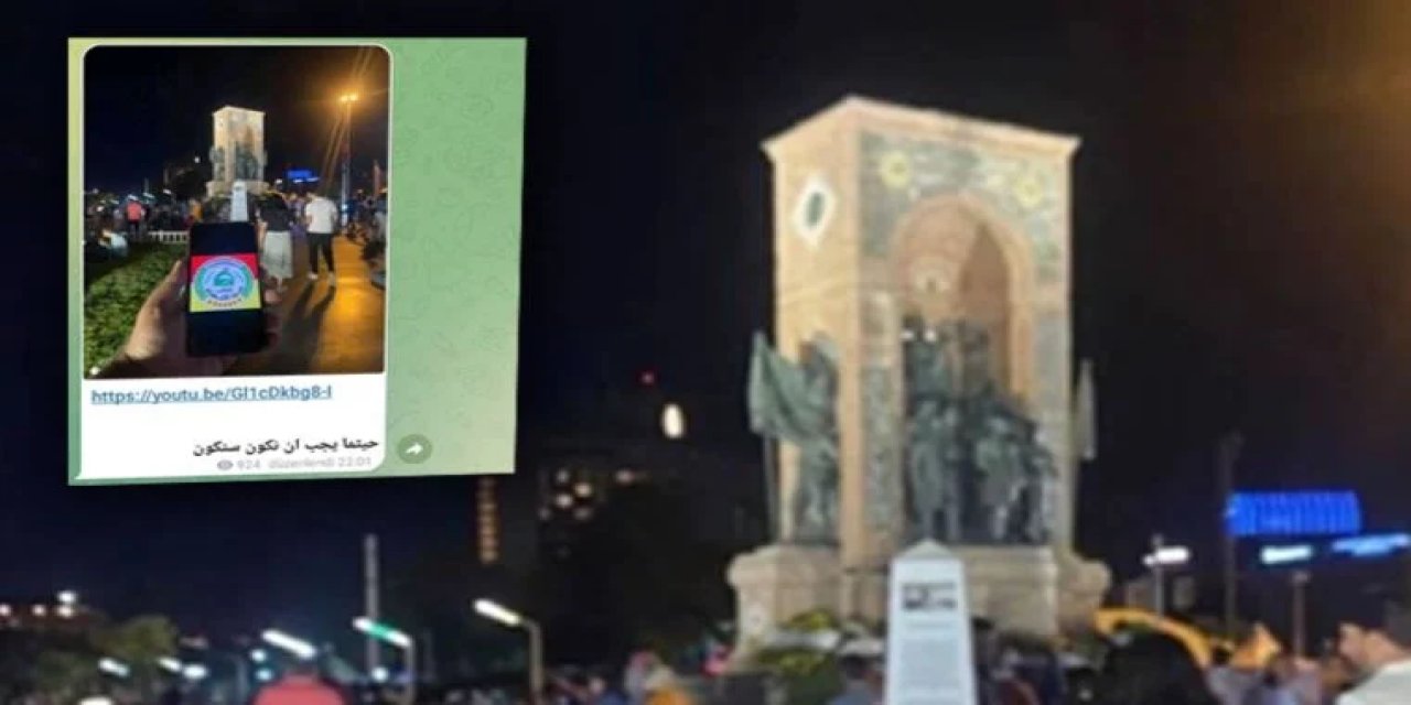İran destekli grup, Taksim Meydanı'ndan fotoğraf paylaşarak tehditte bulundu