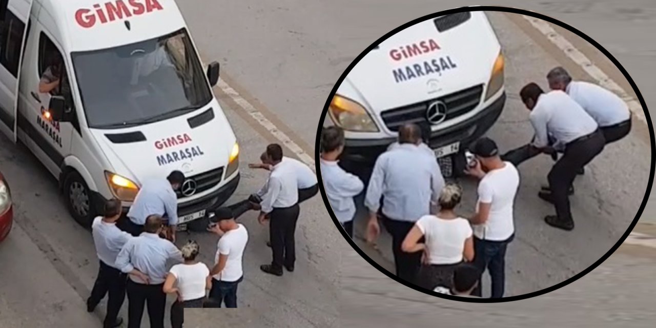 Market fişi 5 TL eksik diye servisten indirilen müşteri aracın altına girdi