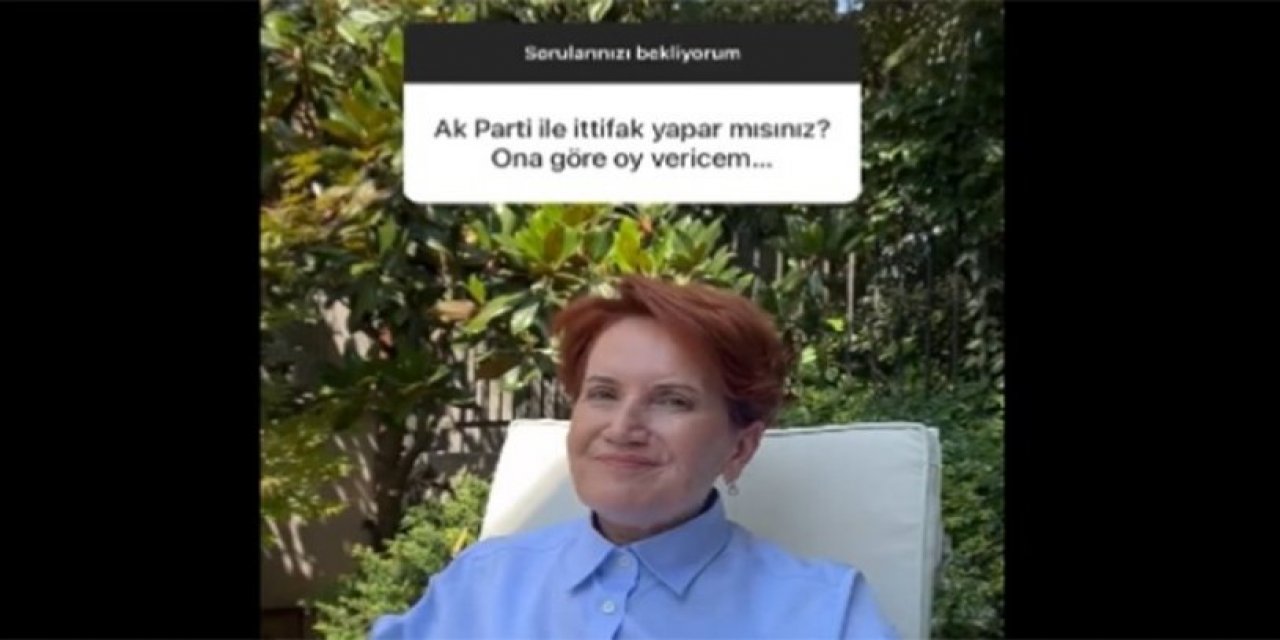 Akşener'den 'Gönlünüzden geçen 13. Cumhurbaşkanı kimdir' sorusuna yanıt