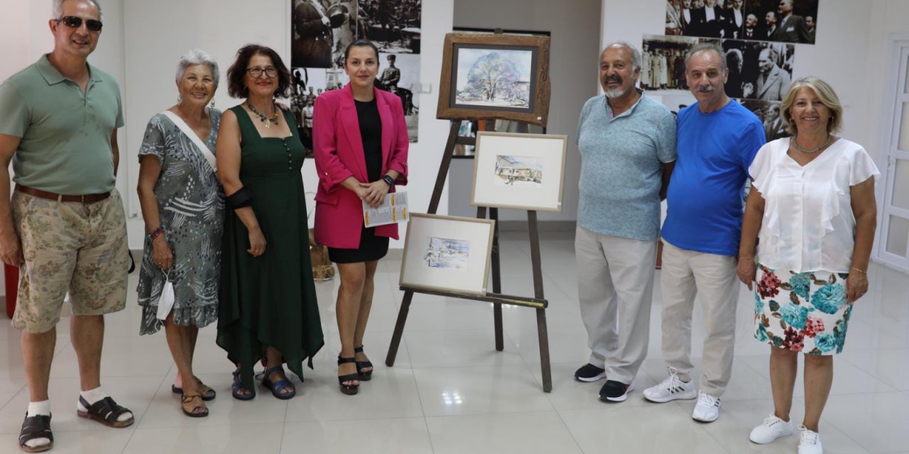 NEJAT ORHAN SULU BOYA SERGİSİ DİDİMLİ SANATSEVERLERLE BULUŞTU