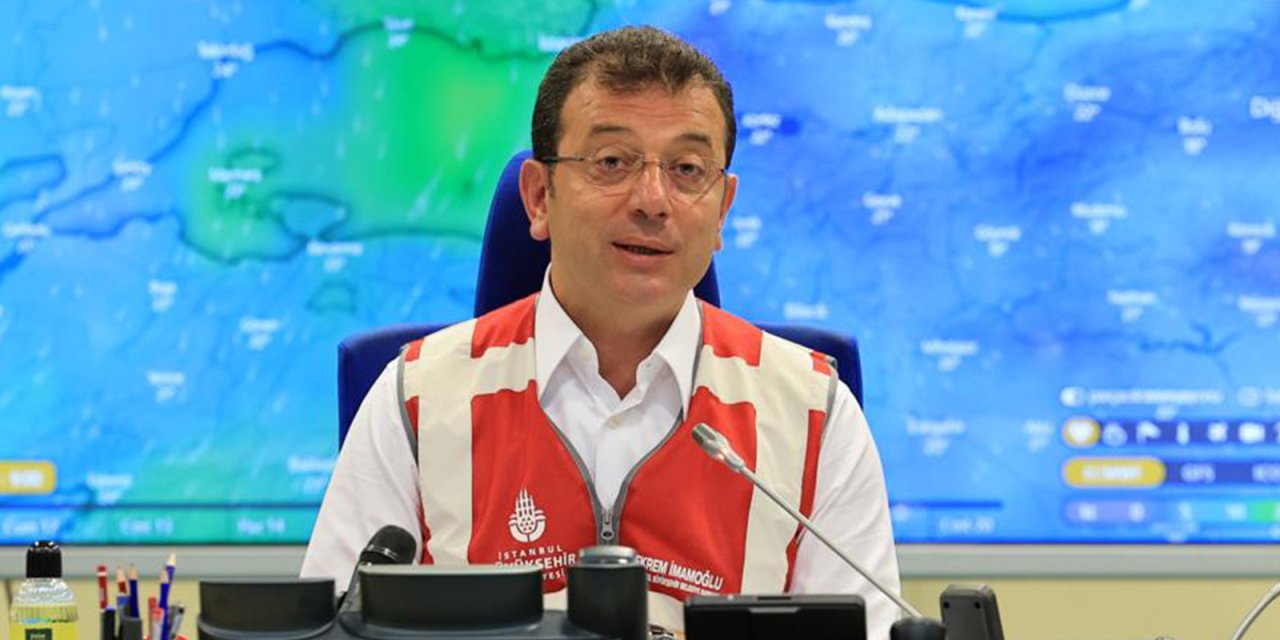İmamoğlu'ndan AKOM'da "kuvvetli yağış" açıklaması