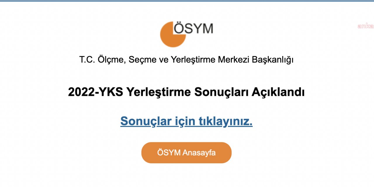 YKS YERLEŞTİRME SONUÇLARI AÇIKLANDI