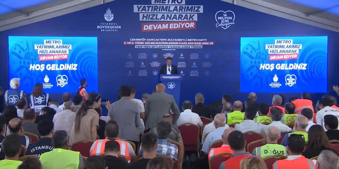 İMAMOĞLU: SÖZLEŞMESİ FESHEDİLEN METRO HATLARINDAN BİR TANESİNİN İZNİ GELDİ. HIZLICA İHALELERİMİZİ YAPIP YOLUMUZA GÜMBÜR GÜMBÜR DEVAM EDECEĞİZ