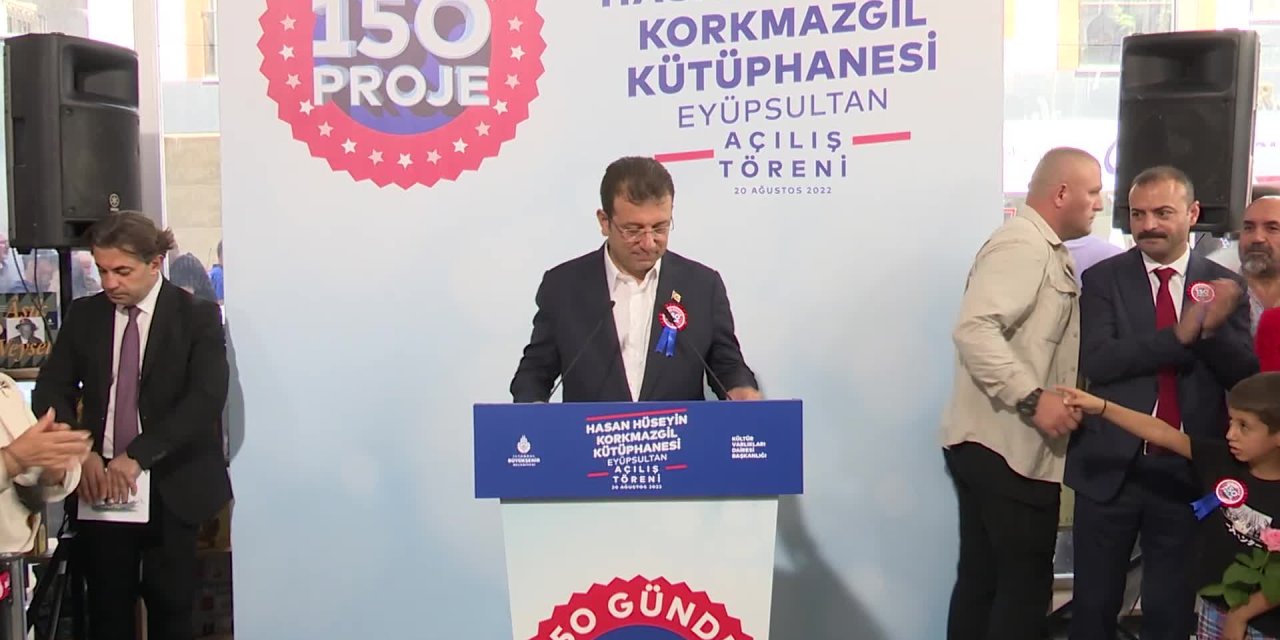 İMAMOĞLU, KORKMAZGİL’İN ADINI TAŞIYAN KÜTÜPHANEYİ AÇTI: “ELİMİZDE SAPASAĞLAM BİR İSTANBUL SÜRECİ VAR. GURURLA ANLATABİLİRSİNİZ”