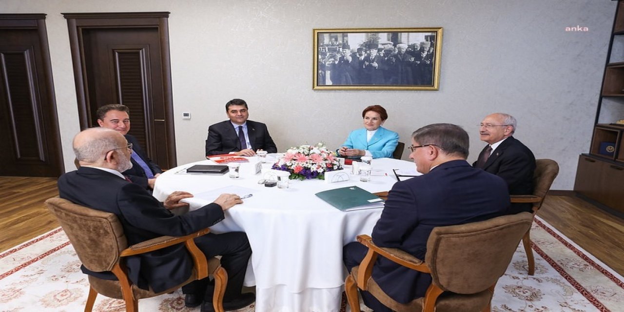 ALTI SİYASİ PARTİ LİDERİNDEN ORTAK AÇIKLAMA: “ORTAK CUMHURBAŞKANI ADAYIMIZ TÜRKİYE CUMHURİYETİ'NİN 13. CUMHURBAŞKANI’