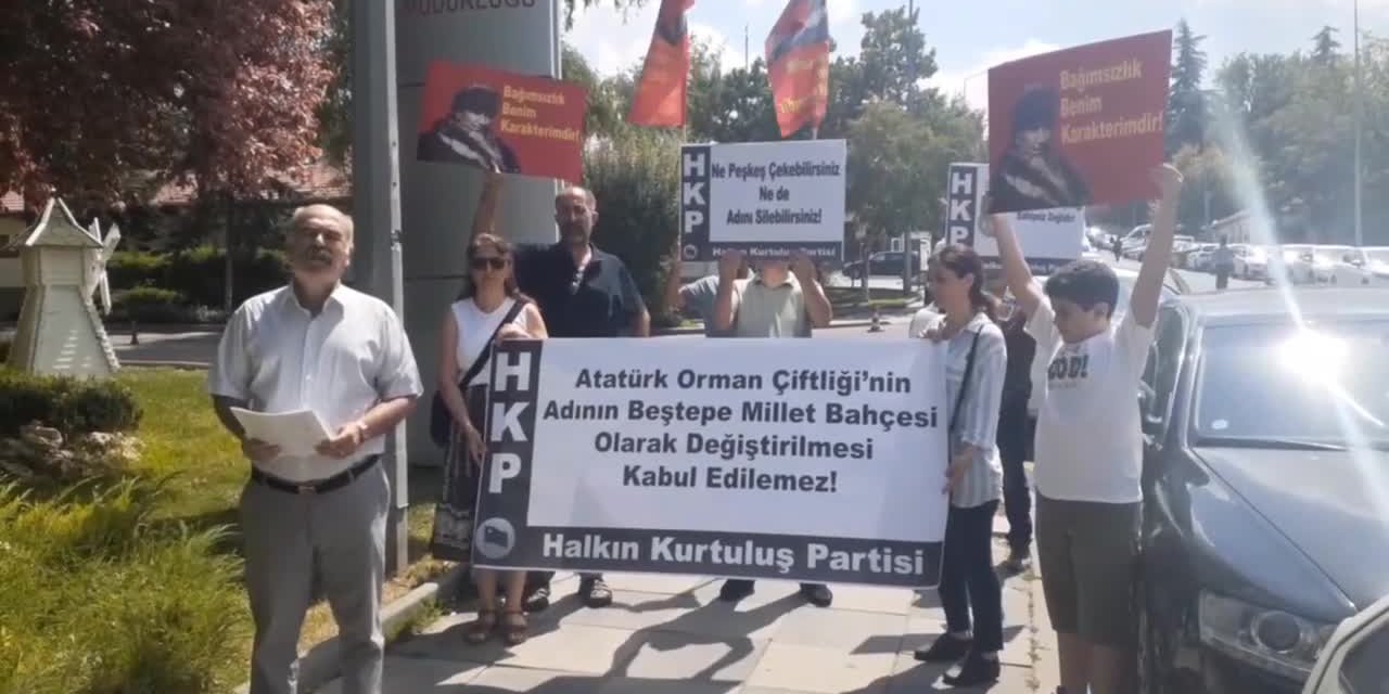 ''Atatürk Orman Çiftliği''nin adının, ''Beştepe Millet Ormanı'' olarak değiştirilmek istenmesine  suç duyurusu!