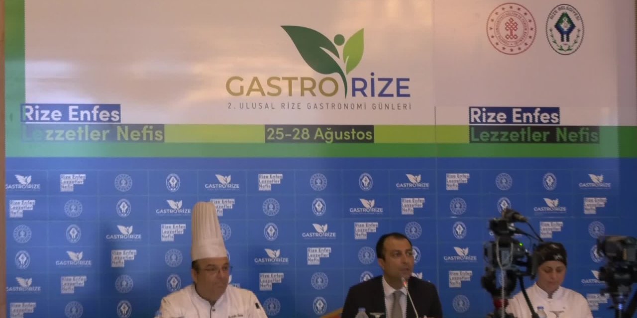 RİZE'NİN YÖRESEL LEZZETLERİNİN TANITILACAĞI GASTRORİZE FESTİVALİ 25 AĞUSTOS'TA BAŞLAYACAK