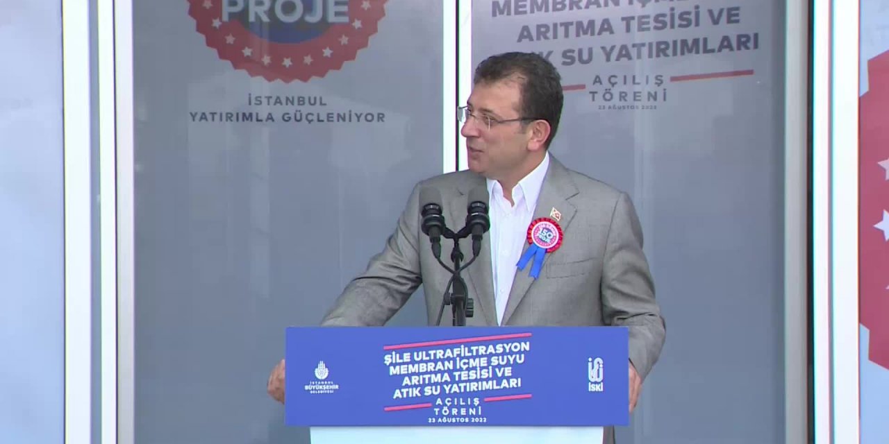 EKREM İMAMOĞLU, ŞİLE'DE YAPILAN ARITMA TESİSİNİ HİZMETE AÇTI: "AYRIMCILIK BİZİM KARAKTERİMİZDE, RUHUMUZDA, KURUM KÜLTÜRÜMÜZDE YOK. İHTİYAÇ VARSA GİDERİLİR, SORUN VARSA ÇÖZÜLÜR"